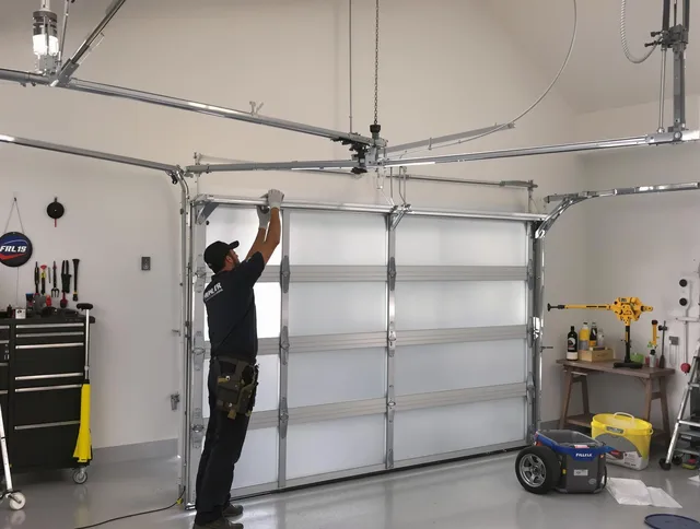 New Canaan Garage Door Repair certified team performing precision garage door installation in New Canaan