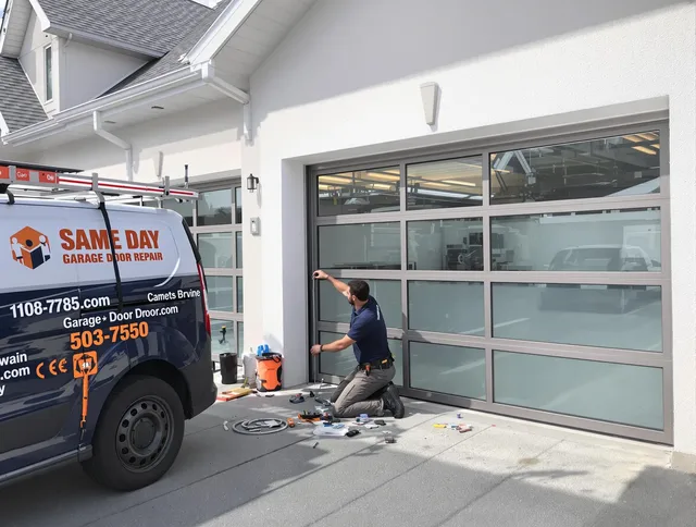 Same-day garage door repair service by New Canaan Garage Door Repair in New Canaan
